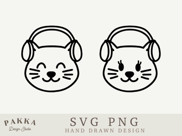 Cat with Music Headphones Svg Png: A Designer’s Review