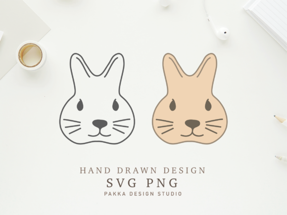 Cute Animal Bunny Face Easter Svg Png